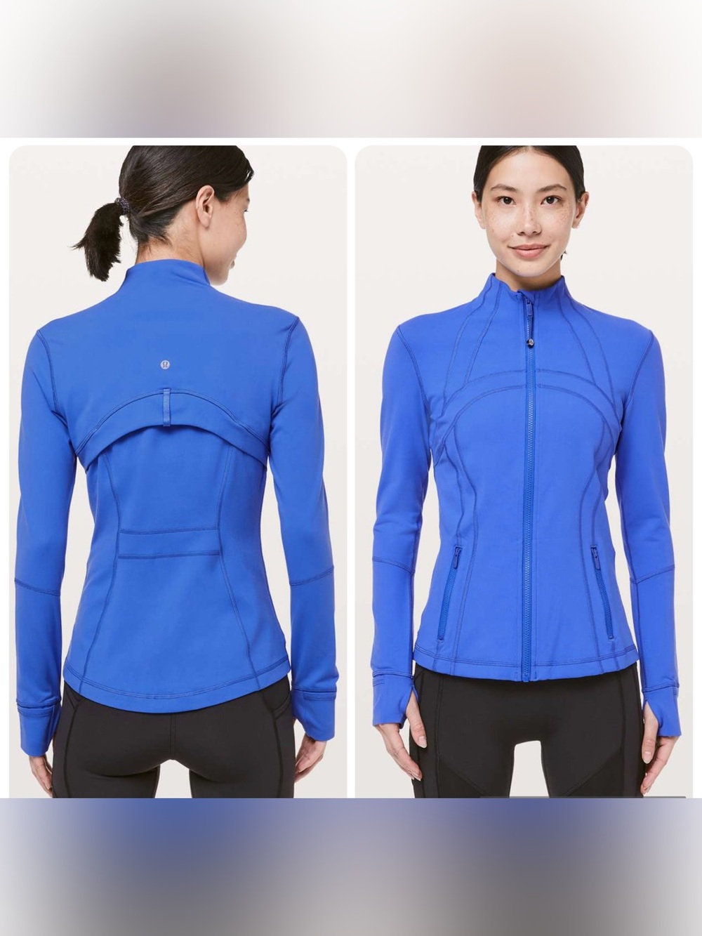 Lululemon Define Jacket Blazer Blue Hiking Athletic Jacket Size 8